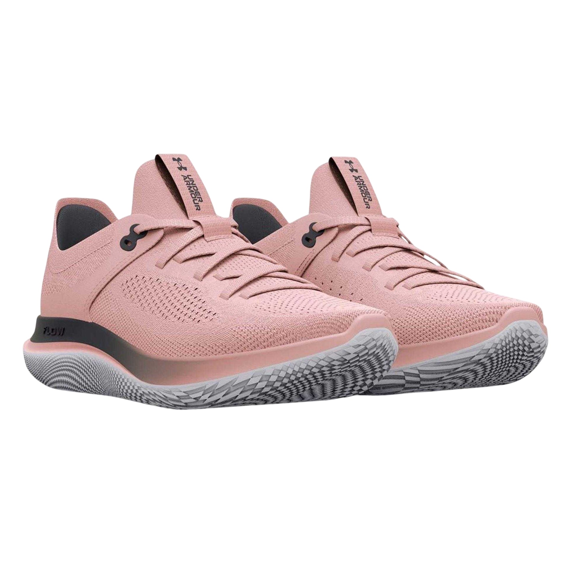 Pink - Pack Shot - Under Armour Womens-Ladies Flow Synchronicity Running Shoes