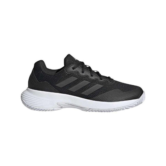 Core Black - Front - Adidas Womens-Ladies GameCourt 2.0 Tennis Shoes
