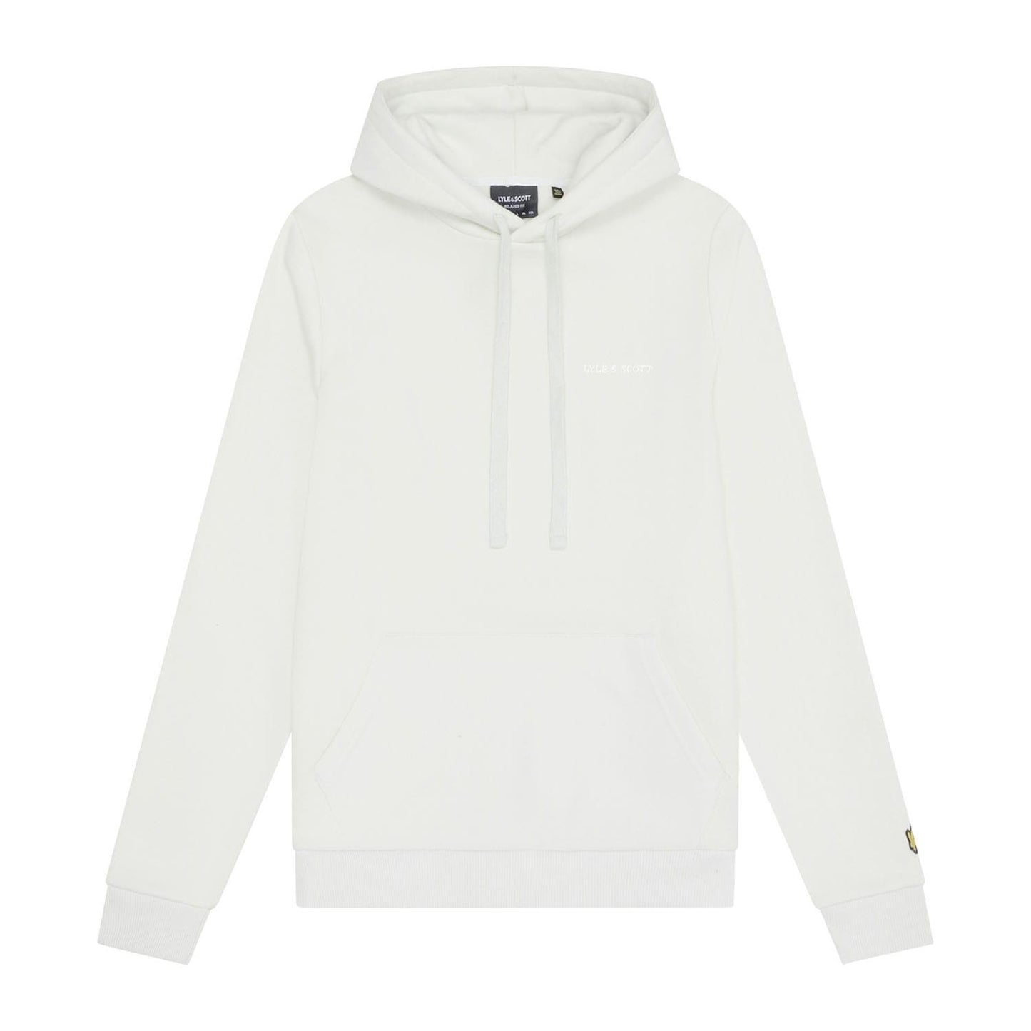 Blue-White - Front - Lyle & Scott Mens Embroidered Hoodie