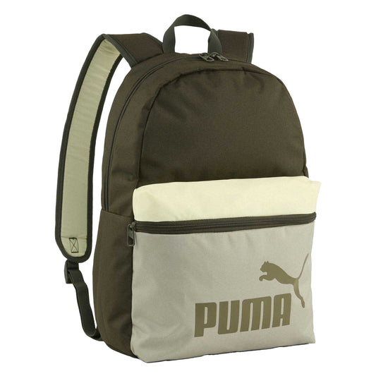 Dark Olive-Army - Front - Puma Phase Colour Block Backpack