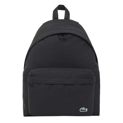 Black - Front - Lacoste Logo Backpack