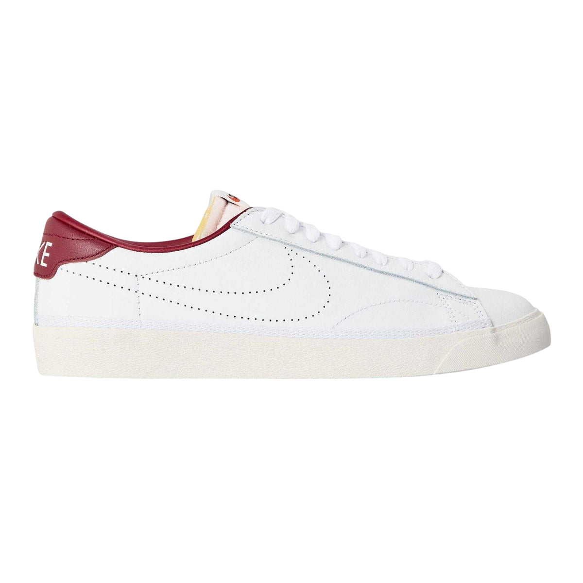 White - Front - Nike Mens Classics Leather Tennis Shoes