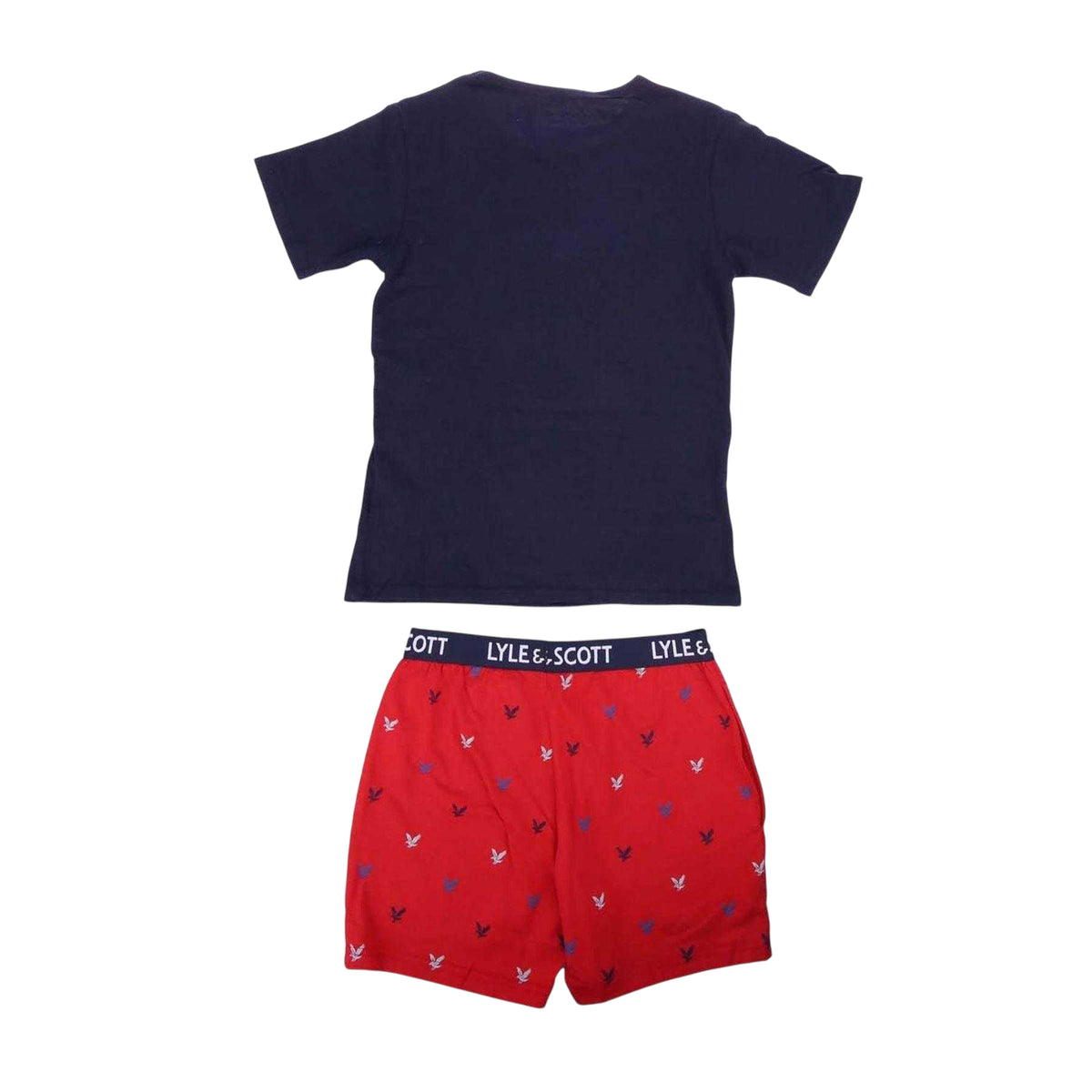 Blue - Back - Lyle & Scott Boys All-Over Print Loungewear Set