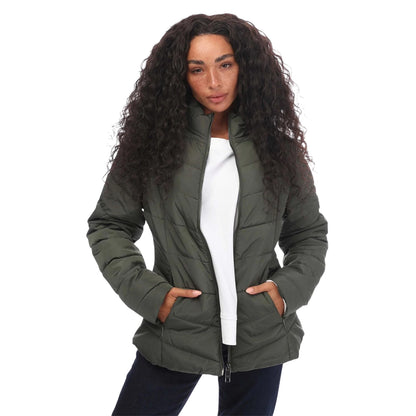 Khaki Green - Front - Ted Baker Womens-Ladies Renika Short Puffer Jacket