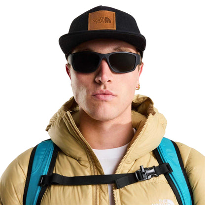 Black - Side - The North Face Mens Dome Leather Trucker Hat