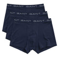 Blue - Front - Gant Mens Boxer Shorts (Pack of 3)
