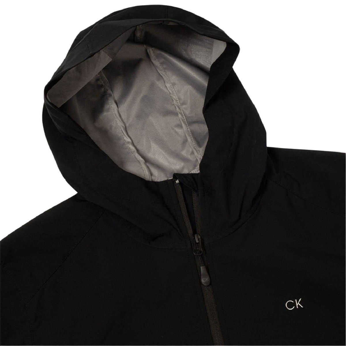 Black - Side - Calvin Klein Mens Regular Long-Sleeved Soft Shell Jacket