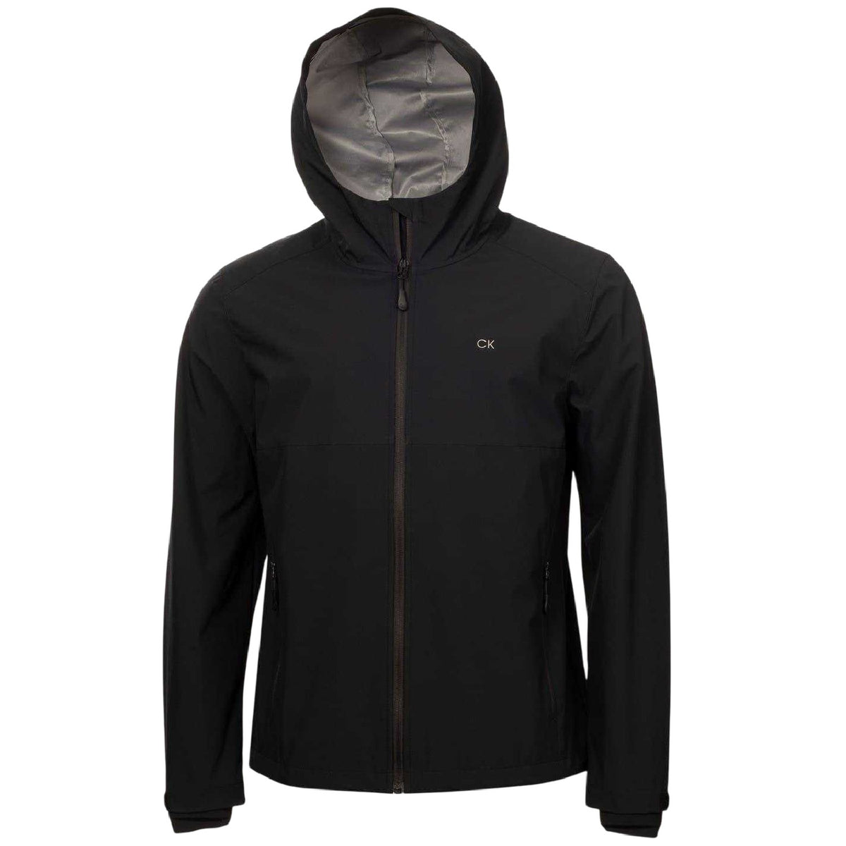Black - Front - Calvin Klein Mens Regular Long-Sleeved Soft Shell Jacket