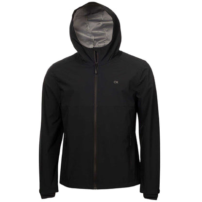 Black - Front - Calvin Klein Mens Regular Long-Sleeved Soft Shell Jacket