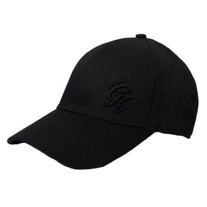 Black - Front - Gym King Embroidered Logo Baseball Cap