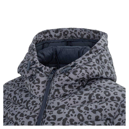 Grey - Lifestyle - SoulCal Womens-Ladies Bubble Animal Print Nylon Puffer Jacket