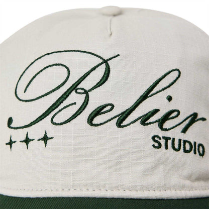 White-Green - Side - Belier Cotton Baseball Cap