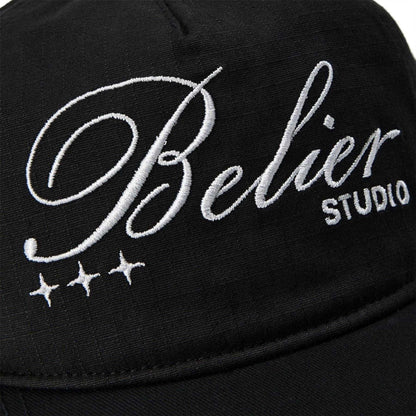Black - Side - Belier Cotton Baseball Cap