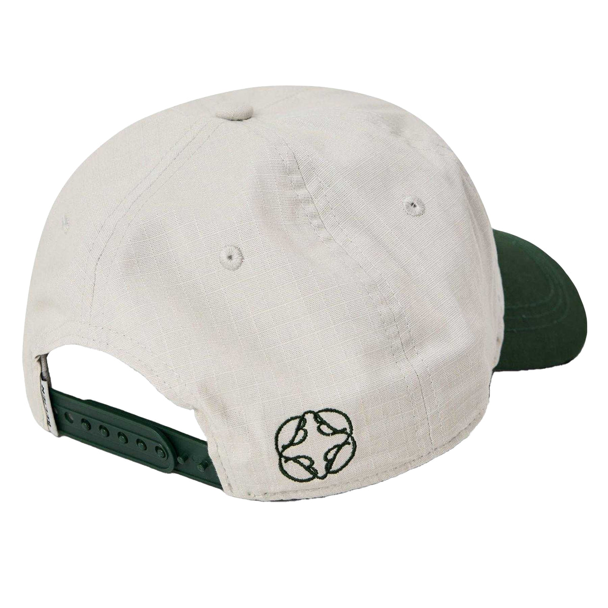 White-Green - Back - Belier Cotton Baseball Cap