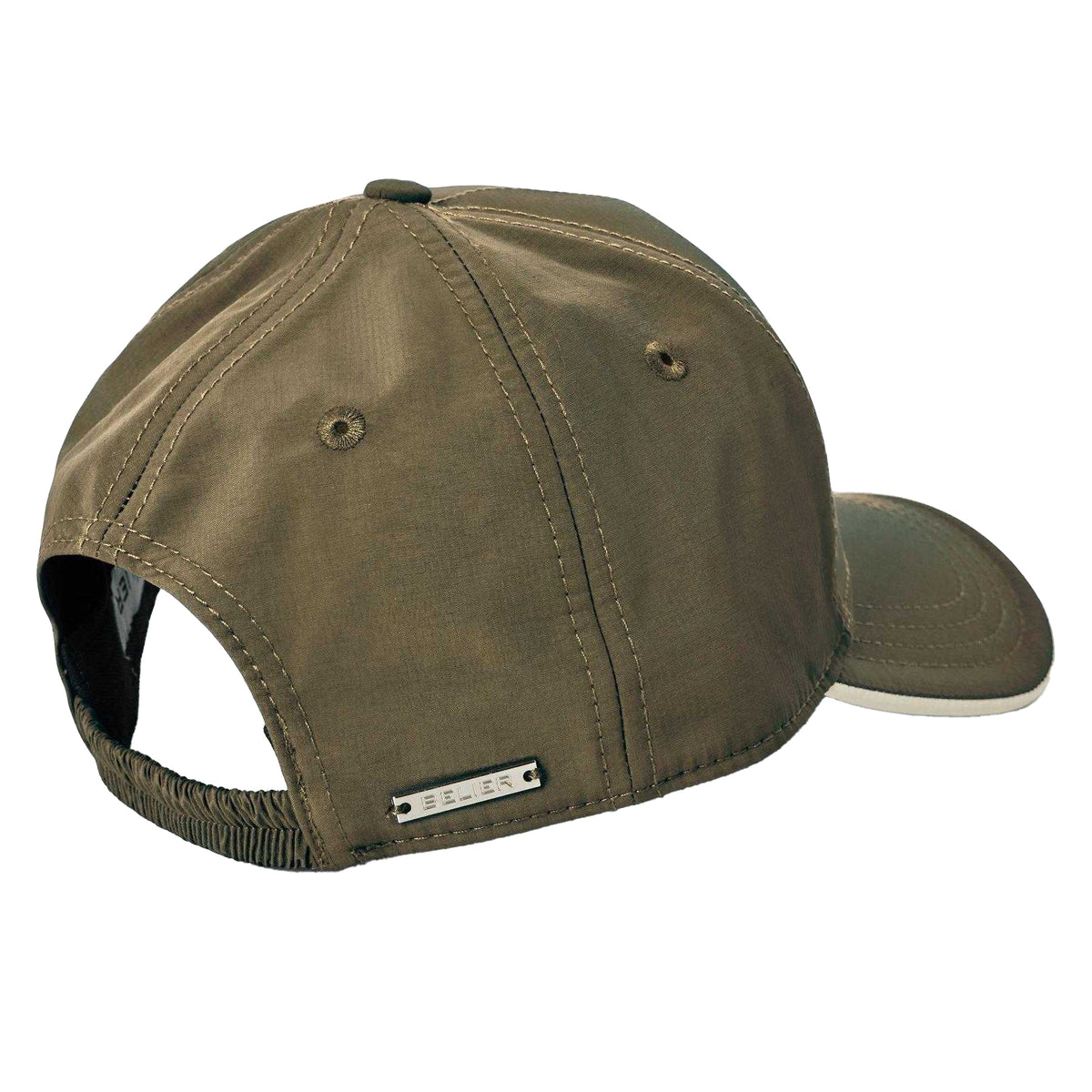 Olive - Back - Belier Embroidered Logo Baseball Cap