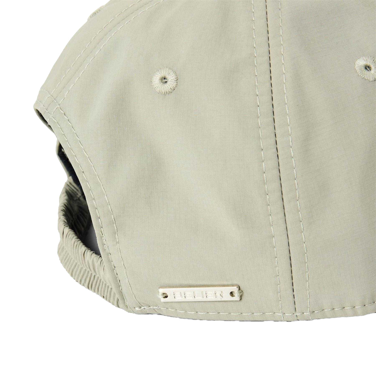 Taupe - Side - Belier Embroidered Logo Baseball Cap
