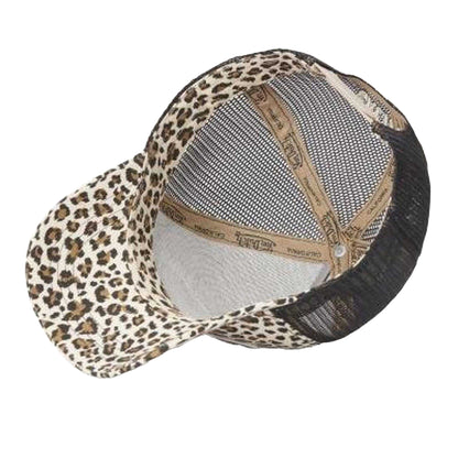 Leopard - Back - Von Dutch Womens-Ladies Leopard Print Trucker Cap