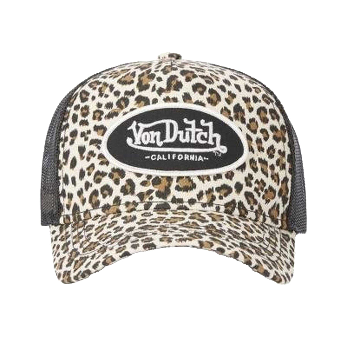 Leopard - Lifestyle - Von Dutch Womens-Ladies Leopard Print Trucker Cap