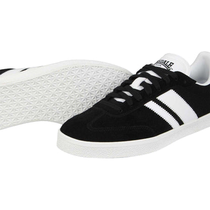 Black - Lifestyle - Lonsdale Mens Hayes Suede Trainers