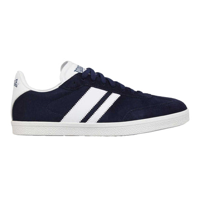 Navy-White - Front - Lonsdale Mens Hayes Suede Trainers