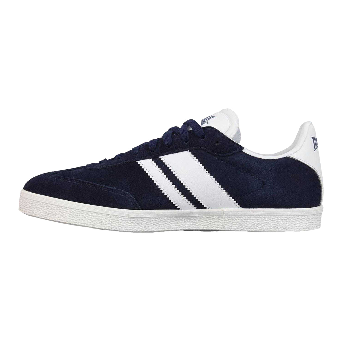 Navy-White - Back - Lonsdale Mens Hayes Suede Trainers