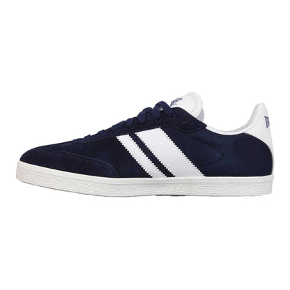 Navy-White - Back - Lonsdale Mens Hayes Suede Trainers