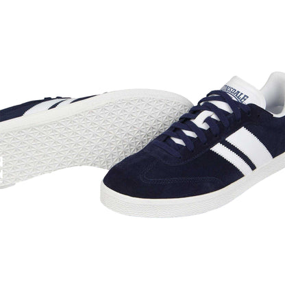Navy-White - Lifestyle - Lonsdale Mens Hayes Suede Trainers