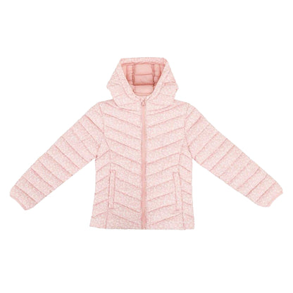 Pink - Front - SoulCal Girls Nylon Puffer Jacket