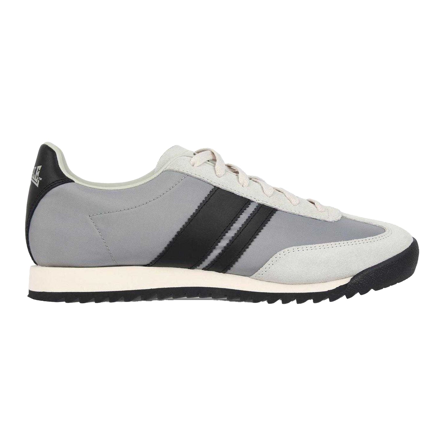 Grey-Black - Front - Lonsdale Mens Selhurst Suede Trainers