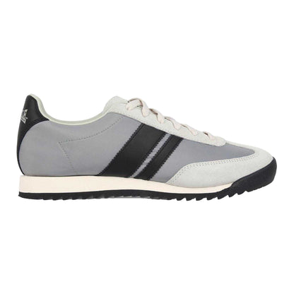 Grey-Black - Front - Lonsdale Mens Selhurst Suede Trainers
