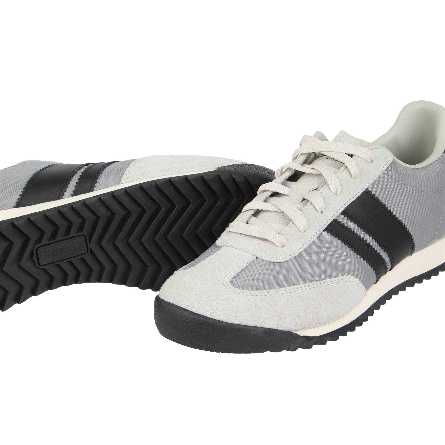 Grey-Black - Lifestyle - Lonsdale Mens Selhurst Suede Trainers
