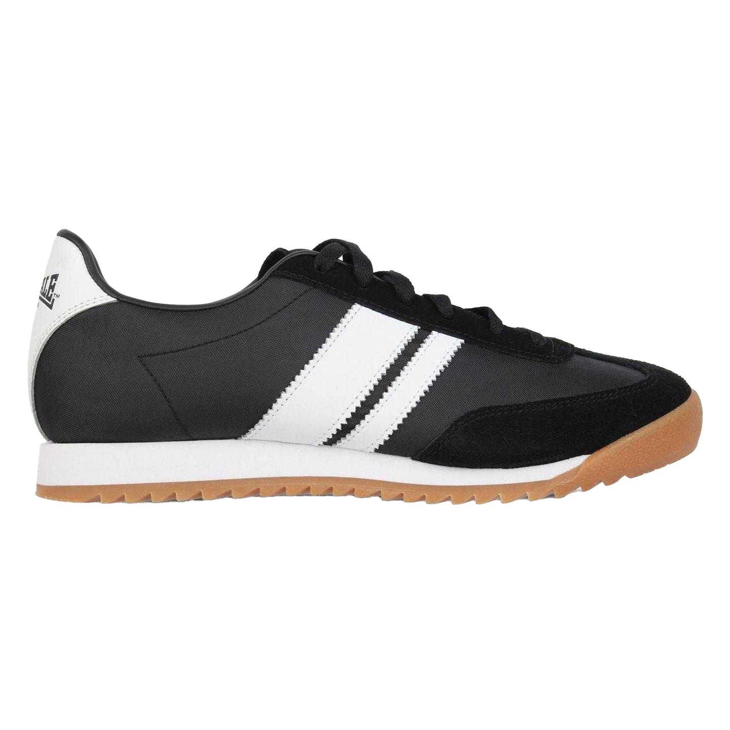 Black-White - Front - Lonsdale Mens Selhurst Suede Trainers