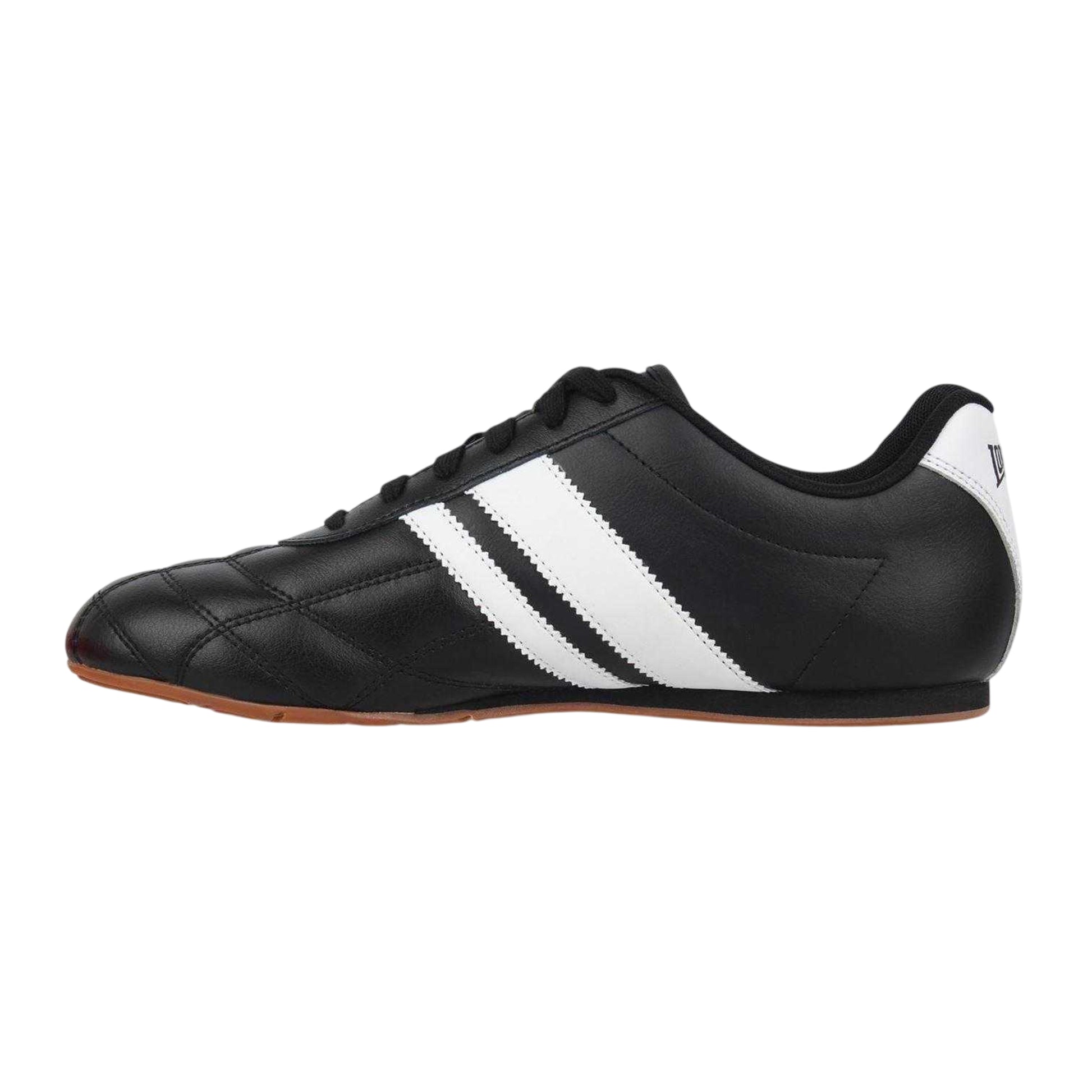 Black - Back - Lonsdale Mens Brent Leather Trainers