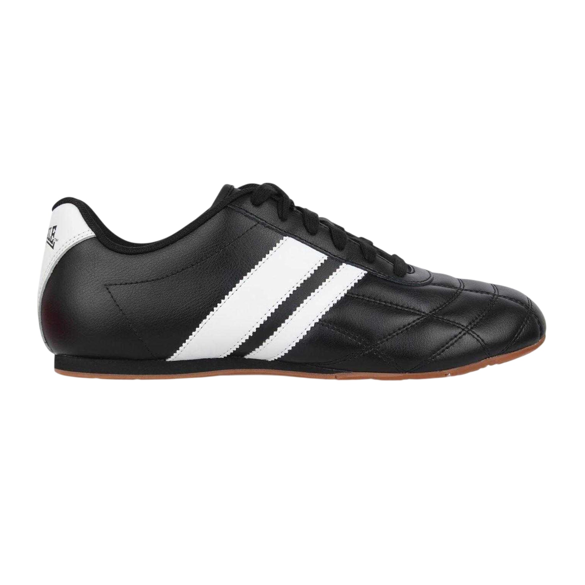 Black - Front - Lonsdale Mens Brent Leather Trainers