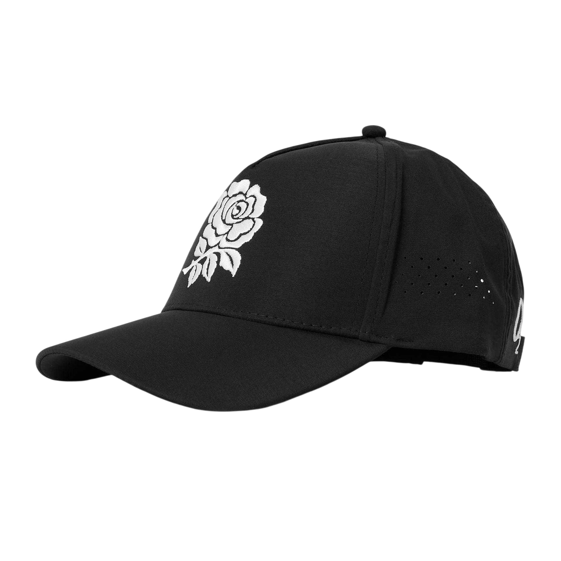 Black - Front - Castore 2026 England Rugby Baseball Cap
