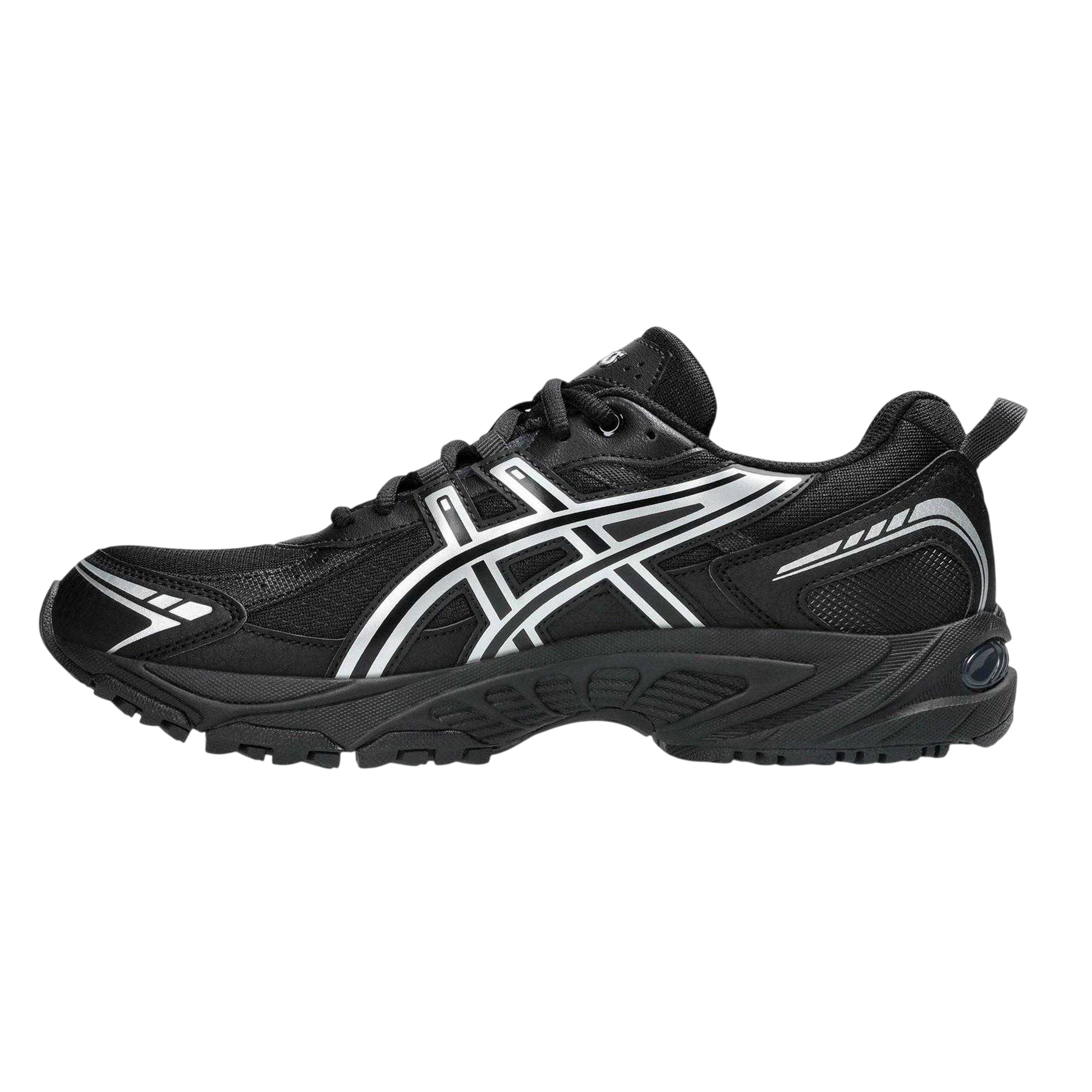Black-Silver - Side - Asics Mens Ventx Gel Trainers