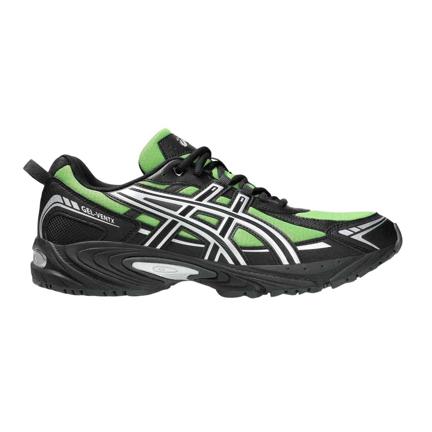 Piquant Green-Black Pure - Front - Asics Mens Ventx Gel Trainers