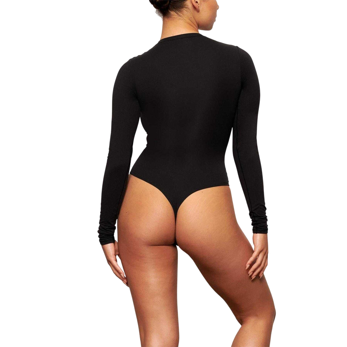 Onyx - Back - Skims Womens-Ladies Fits Everybody Long-Sleeved Bodysuit