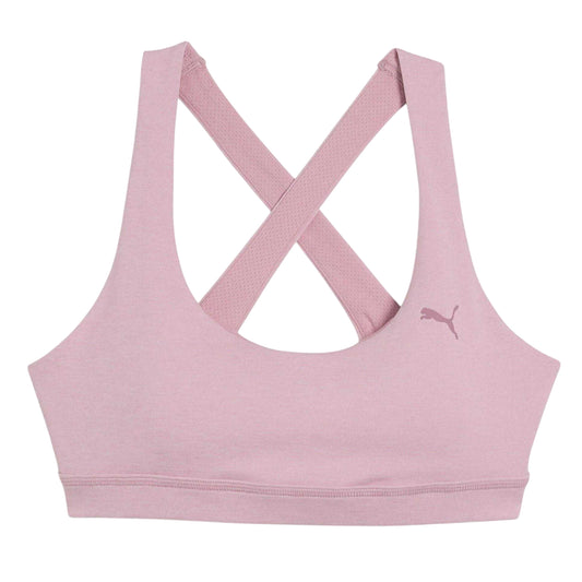 Pink - Front - Puma Womens-Ladies Cloudspun Non-Wired Sports Bra
