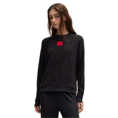 Black - Lifestyle - Hugo Womens-Ladies Snoozie Lounge Sweatshirt