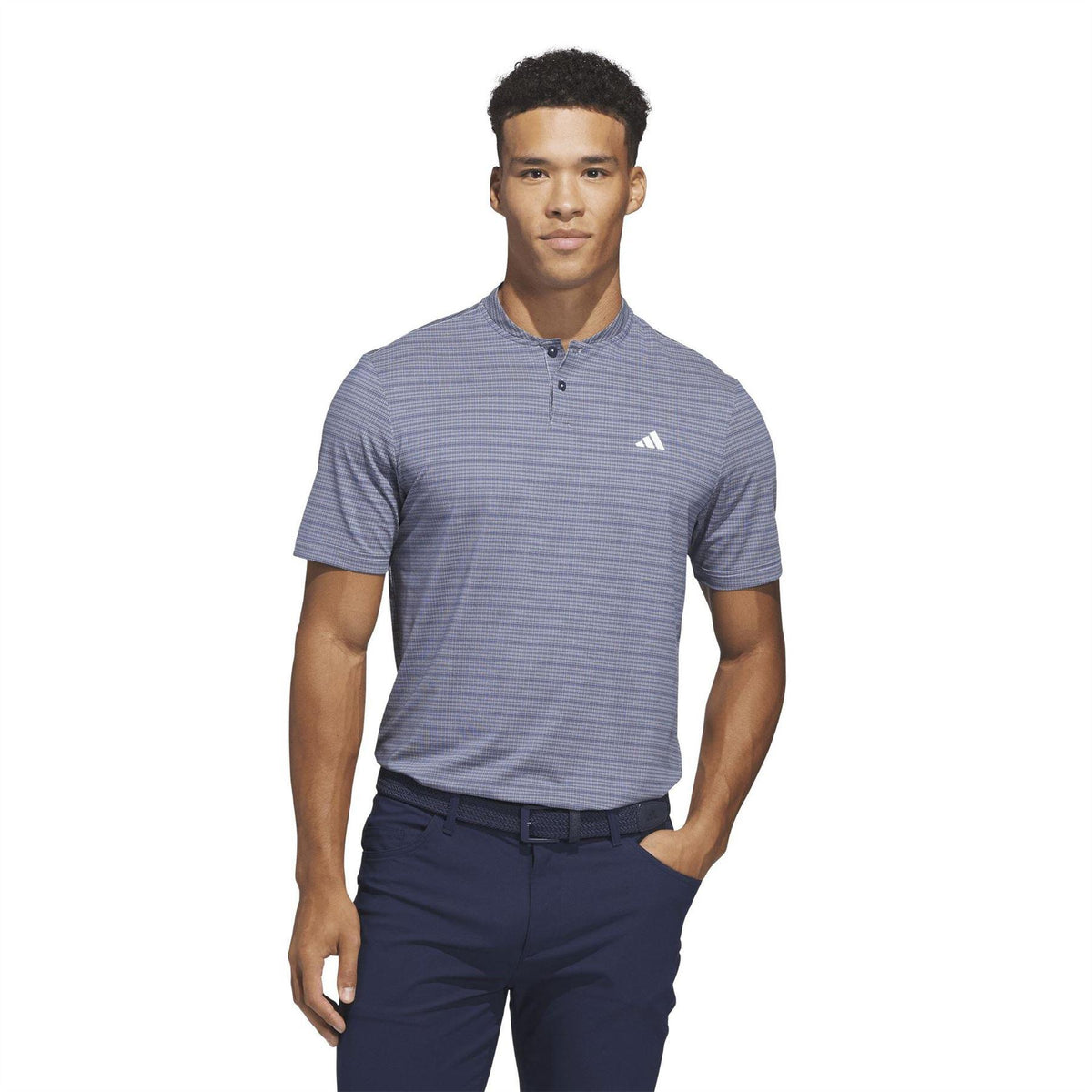 Navy-White - Pack Shot - Adidas Mens Ultimate365 Sport Polo Shirt