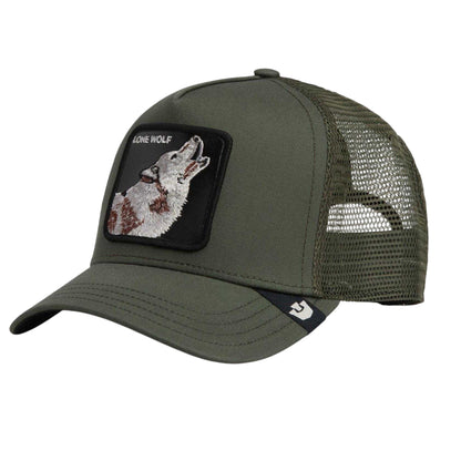 Grey - Side - Goorin Bros Lone Wolf Trucker Cap