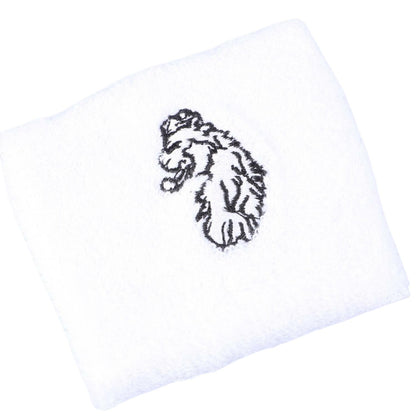 White - Back - Luke 1977 Logo Tennis Wristband (Pack of 2)