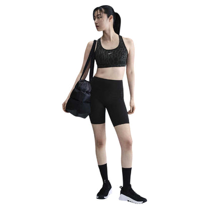 Black Silver - Lifestyle - Nike Womens-Ladies Swoosh Sports Bra