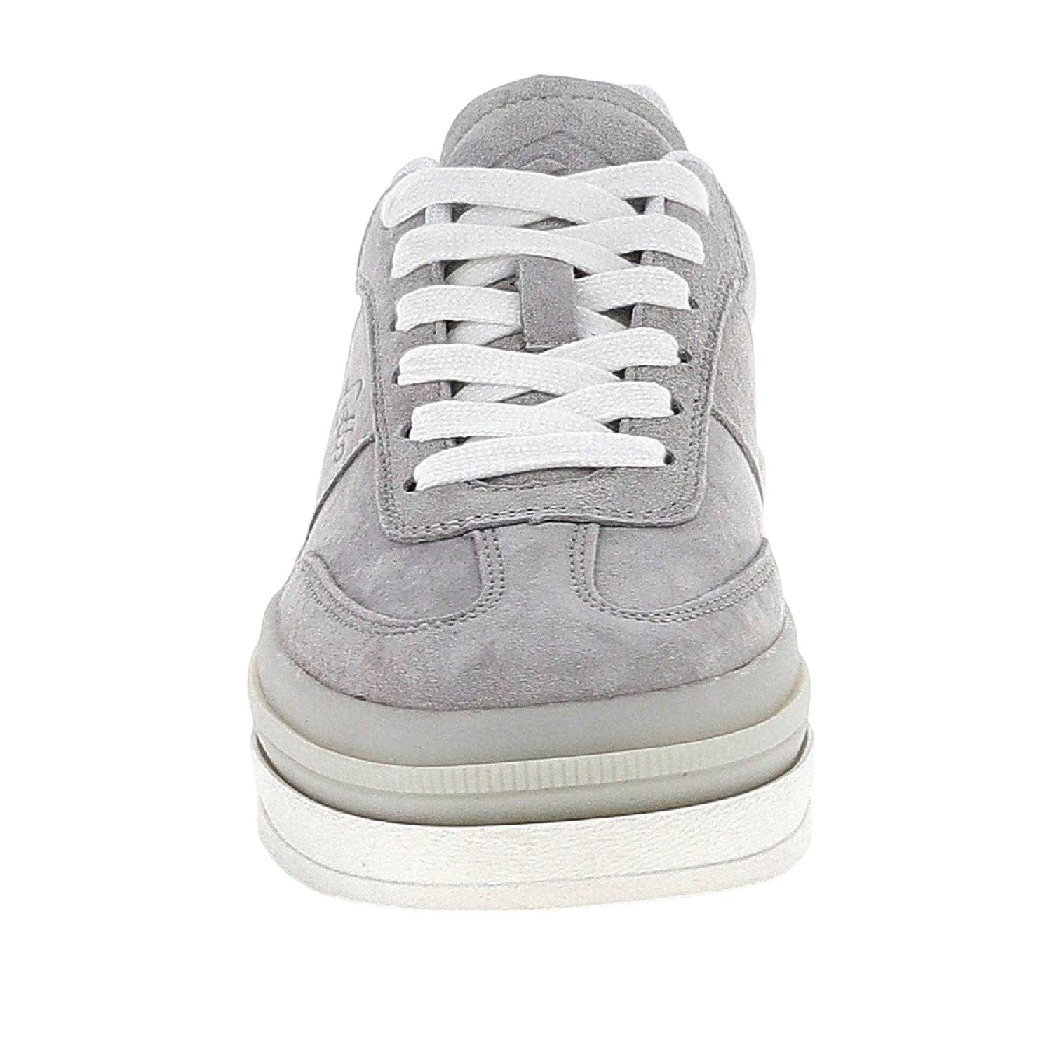 Mushroom - Lifestyle - Lotto Womens-Ladies Suede Low Cut Platform Trainers
