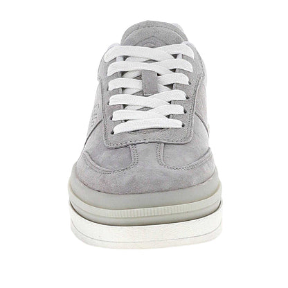 Mushroom - Lifestyle - Lotto Womens-Ladies Suede Low Cut Platform Trainers