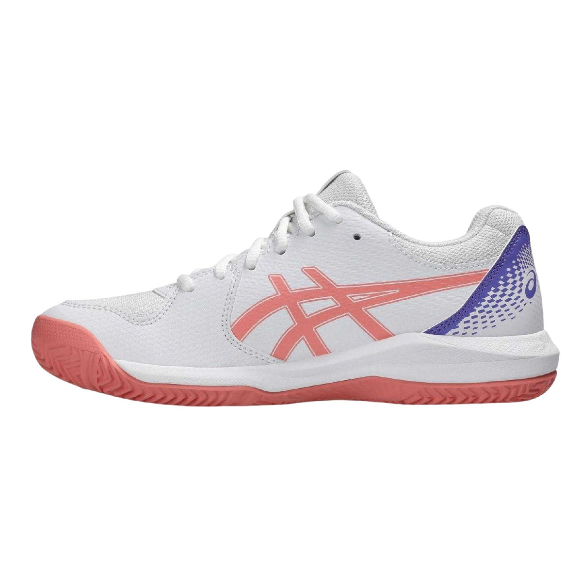 White-Pink - Back - Asics Womens-Ladies Gel Dedicate 8 Trainers