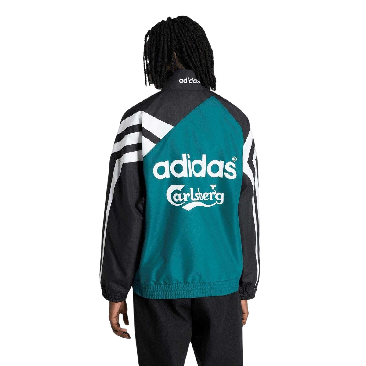 Green-Black - Back - Adidas Mens 1995 Liverpool FC Tracksuit Top
