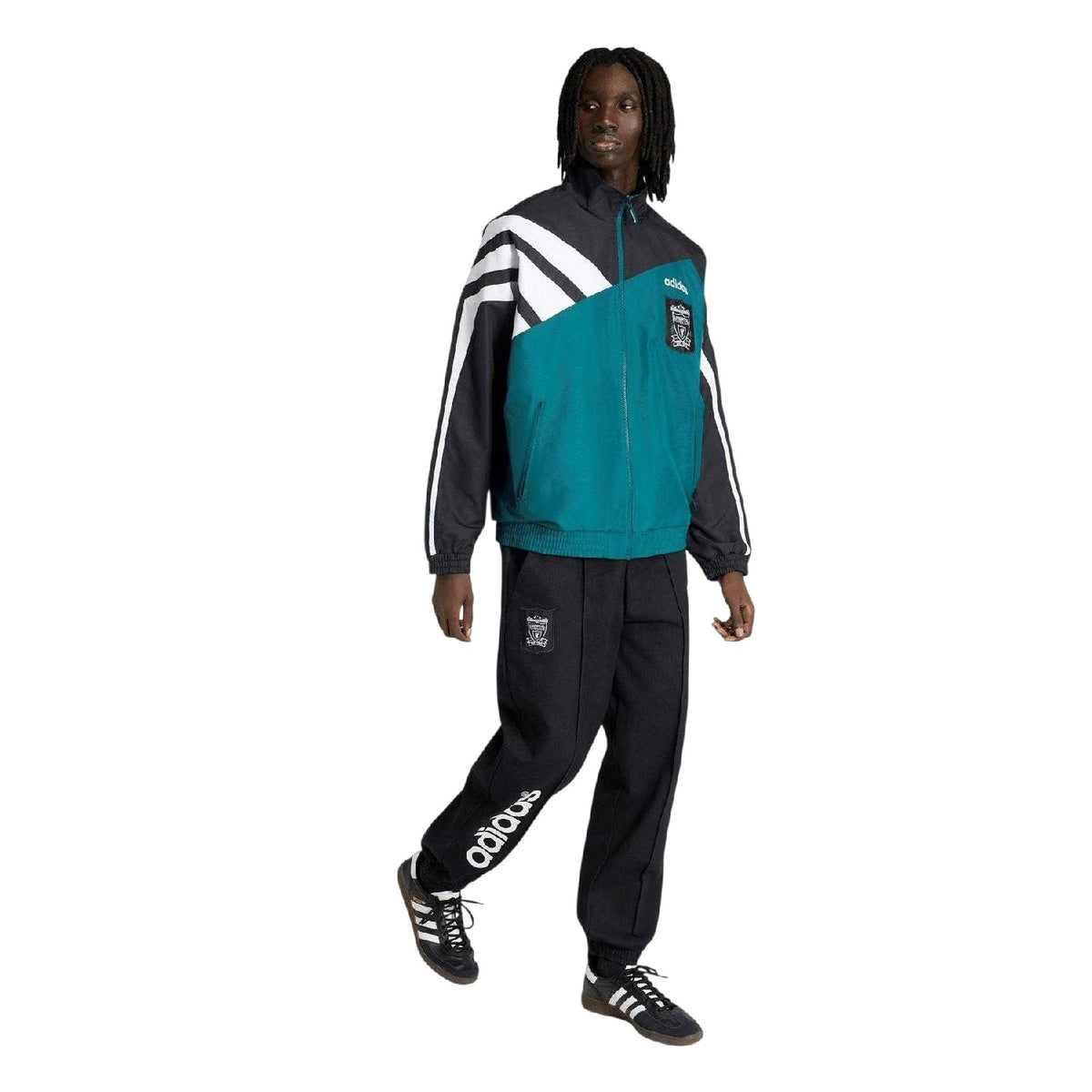 Green-Black - Lifestyle - Adidas Mens 1995 Liverpool FC Tracksuit Top