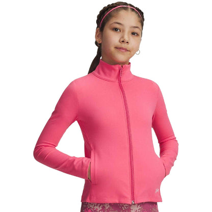 Pink - Lifestyle - Under Armour Girls Motion Woven Track Jacket